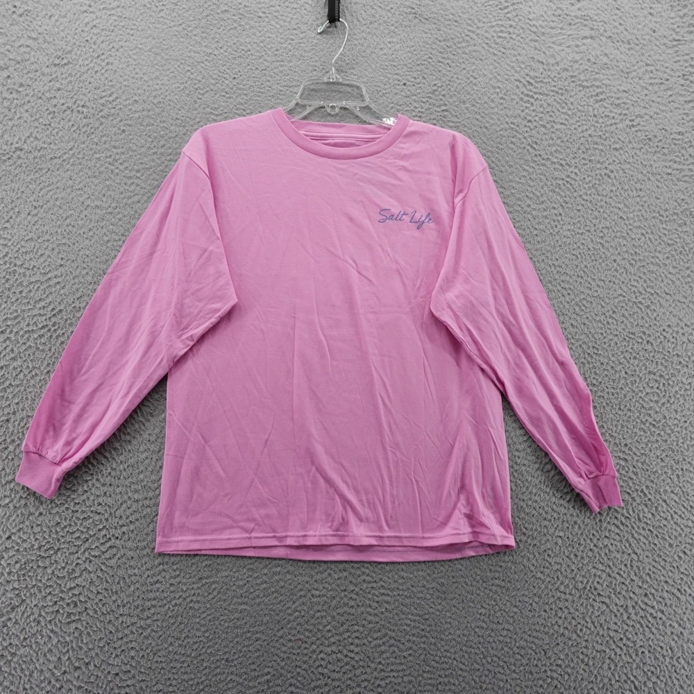 Salt Life Youth Fuchsia Pink Long Sleeve Graphic Tee‎ Shirt Girls XL NEW